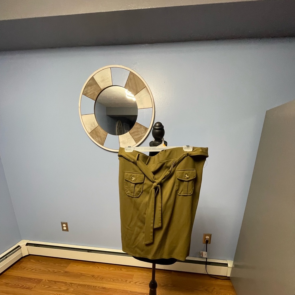 Olive green skirt